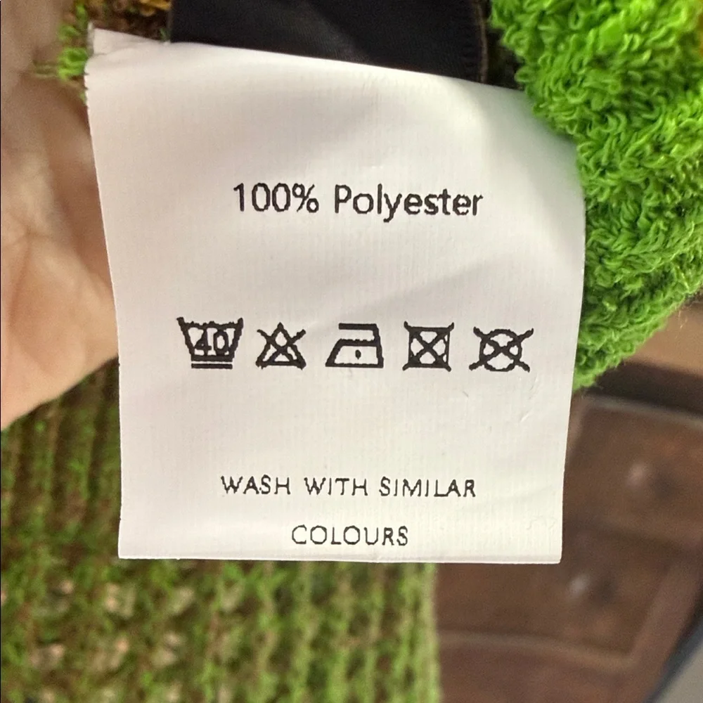 Micas Green Knit Dress with Yellow Accents - Picture 4 of 8